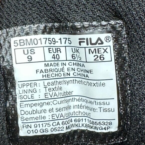 FILA  Athletic Shoes Womens Sz 9 Lace Up Sneakers 5BM01759-175 White Multicolor - Picture 11 of 12